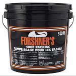 Forshner Hoof Packing - Thick, rich formula. Keeps working until removed. Contains vital oils and other essential ingredients. Helps prevent and treat hardened frogs, contracted heels and hoof dryness. Available 14 lb size.