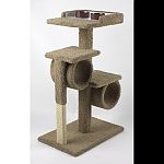 Reserve the top floor for your cats dining comfort this carpeted piece has a washable removable elevated feeding surface to .