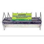 Sturdy, galvanized steel material. Wire scratch guard prevents wasted food. Heavy duty design.