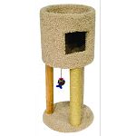 The Kitty Condo with Playground by Ware is designed to be both a cozy hideout for your cat on top with a fun multi-surfaced scratcher on the bottom. Your cat will have hours of fun hiding out on top or using the scratcher to sharpen his or her claws.