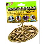 This fun football will help keep your small animal pet entertained for hours. Small animals love to nibble on the natural willow and a bell inside makes a fun sound when rolled around on the floor or tossed in the air.