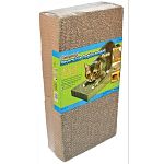 Cardboard is economical and irresistible to cats. Fulfills a cat's instinctive need to scratch. Add some catnip to the corrugate and cats go wild! Easy to use replacement scratchers for our corrugated items allow your cats to play over and over with their