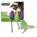 Instinct cat toys are made to let cats be cats allowing them to jump, pounce and chase their prey. Keeping them busy and postively engaged with the world around them. These clorful and fun toys stimulate the senses and reward kitty with healthy play.