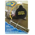 Includes genuine cosmic catnip. Releases catnip for hours of rewarding play. Easy to fill and refill.