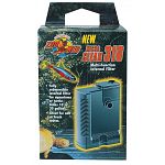 Multi-function internal filter for aquariums, terrariums or small ponds. For 10 to 30 gallon tanks. For fresh or saltwater applications. Contains micro pump 104. Dual intake prevents turtle scuts for blocking the water intake grill.