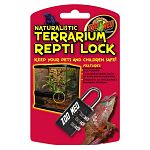 Lock for terrariums. 3 position tumbler can be set to any desired combination. Designed for use with all Naturalistic Terrariums.  Keep your pets and children safe; Lock your terrarium!