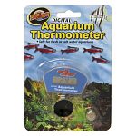Digital Aquarium Thermometer is fully submersible in your reptile aquarium. Digital readout faces forward in the tank so that you can read it easily. Suction cups to the glass of your aquarium. The suction cups work very well and rarely fall off. Replac