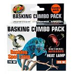 Includes Repti basking spot lamp and nocturnal infrared heat lamp. Repti basking spot lamp has a tighter beam that creates a more effective basking site than other bulbs.