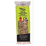 An elite, zero-waste wild bird food/treat blended to attract songbirds, cardinals, grosbeaks, finches, jays and more. Use with wild delight block feeder - bci# 099032.