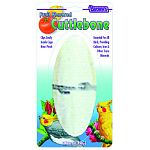 This great tasting cuttlebone is great for helping to keep your bird's beak trim and healthy. Place next to your bird's perch for convenience and to encourage your bird to use. Easily clips on to your bird's cage. Great for large birds.