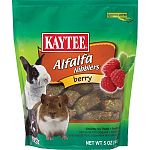 Kaytee berry nibblers are a tasty nutritious treat designed specifically for your pet. Made with the freshest alfalfa hay and real berries. Nibblers satisfy the natural craving to chew while supplying your companion with a wholesome nutritious treat. Feed
