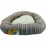 Reclaimed poly cotton yarn donut shaped pet bed Exceptional quality, unbeatable value 100% usa manufacturing & materials