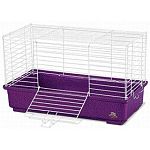 This cage makes a great first home for a variety of small animal pets, especially guinea pigs and dwarf rabbits. Compact size fits nicely anywhere you place, but has lots of room inside for your pet. Easy to keep clean and assemble.