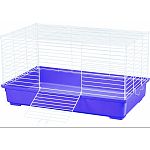 Perfect starter cage for a rabbit, ferret, or guinea pig, snaps together in minutes no tools required Deep plastic base prevents bedding from scattering while thewhite wire top makes for easy viewing and ventilation