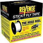 Non-toxic fly control for stables, farms, dairy barns, kennels, tents, warehouses, zoos and more. Replaces empty reel on system. Special non drying glue on a reel with over 1,300 feet. When full of flies, just unwind a new fresh length. Traps millions of