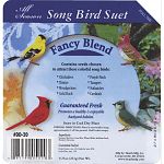 High energy. Ideal for suet and seed eating birds year round. Each cake is 9.25 oz. Sold in case of 16. Attracts song birds like chickadees, woodpeckers, gold finch, nuthatches, purple finch and cardinals.