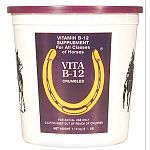 Vita B-12 Crumbles for Horses is a high quality feed supplement that enhances your horse s health. Great for all classes of horses. High in the vitamin B-12, it contains 50,000 mcg. per pound. For use on animals only. Available in 2.5 or 20 lbs.