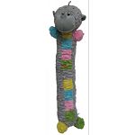 Pastel monkey stick dog toy. - almost 3 feet in length!  Fun filled monkey will be a hit in multiple dog households.