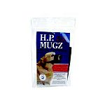 Quick fit and adjustable dog muzzle that is made of durable, washable, soft nylon. The H.P. Mugz allows dogs to drink and pant, but restricts biting, barking, and chewing. Black. Multiple sizes.