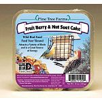 Wild Bird Fruit, Berry and Nut Suet Cake. Feed your backyard birds all year round. Attracts a variety of birds and is a great source of energy. Each cake is 12 oz.