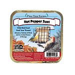 The Pine Tree Farms Never Melt Hot Pepper Suet provides a great source of high energy to your backyard birds, which have a very high metabolism. Suet is a high-energy formulation of animal fat.