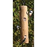 Treat your backyard birds to high-energy suet in the Pine Tree Farms Log Jammer Suet Feeder. The Log Jammer is a natural log hanging suet feeder that is perfect for offering suet to your birds all year.