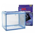 This handy net breeder is ideal for isolating your fish when injured or if they become aggressive. Breeder's frame style has removable legs that lock and a fine nylon mesh net. The fine net allows fresh water to flow in and out of the breeder.