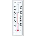 The AcuRite Indoor and Outdoor Wall Thermometer gives you an accurate temperature reading every time. Just hang on wall. Thermometer may be placed indoors or outdoors. Great to have outdoors in the winter. Size is 7.5 inches long.