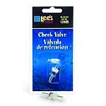 This check valve by Lee's aquarium is a neccessory accessory for your aquarium air pump. Helps to prevent back flow when the power is out or the pump stops working. Package contains one check valve.