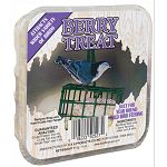 Berry Suet Treats by C and S are sold in a case of 24 for convenience. They are sure to make your backyard buffet irresistible to wild birds and they are ideal for year round feeding. Easy to fill, just place in a suet basket and hang!