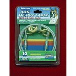 Heavy weight cable ensure pet safety while allowing complete freedom. Rust-proof chains. For dogs over 50 lbs.