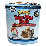 Wee Wee Pads are specially treated absorbent pads that attract your puppy like magic. Puppies are attracted by the scent and readily learn to relieve themselves only on the pad.  22 x 23 in. (original/standard) / 28 x 35.5 in. (xlarge)