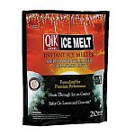All ice melters melt ice - but Qik Joe is the best ice melter available. Qik Joe Ice Melt, Calcium Chloride Pellets (Peladow), is the best ice melter available. All ice melters need to form a brine solution to melt ice and snow.