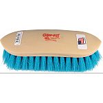 Soft synthetic bristled brush with a full size handle The bristle is trimmed with our original double contoured trim to provide more surface contact The handle is made with grip-fit technology