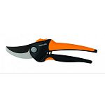 Fiber composite body, hardened steel non-stick coated blade. Comfortable soft grip handles for medium to large hands. Precise clean flush cuts for cutting live, green growth. 3/4 inch cutting capacity. Ergonomic design with soft grip handles relieve hand