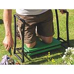 Getting up and down to those garden chores can be quite a strain on both the back and knees, especially in the wet. This clever soft kneeler is a handyman`s boon, robust steel tubing designed around a comfortable kneeling platform.