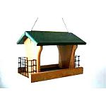 Going Green Recycled Plastic Ranch Seed and Suet Bird Feeder provides your birds with a choice of seed or suet. Feeder holds 5 pounds of seed and two suet cakes at each end. Made from recycled plastic lumber, so it's good for the environment.