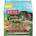 Nutritionally fortified daily diet made with fiber-rich, sun-cured timothy hay combined with other essential ingredients. Formulated specifically for guinea pigs. Flowers and herbs provide antioxidants with flavor pets love. Provides complete nutrition. A