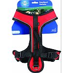 Fits dogs with girth of 18 to 22 inches, such as shelties, terriers and pugs. A great harness for daily wear Two adjustment points for maximum comfort Two quick-snap buckles for ease of use Convenient top leash attachment Padded handle for extra control