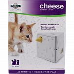 Two mice play peek-a-boo from either side of the block of cheese Play-while-you-are-away mode allows spontaneous playtime throughout the day Turns off automatically after 10-15 minutes