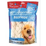 100 percent american beefhide chews provide unsurpassed quality combined with full flavor. Contains more and thicker fibers for a longer lasting chew with great american bred taste. Satisfies your pet s natural urge to chew while helping to promote great