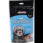 Your ferret will love these crunchy, natural treats made with single source, whole animal protein. Loaded with protein and natural flavor, these all-meat treats are created by a delicate freeze-drying process. Shaped into bite-sized morsels, they re perfe