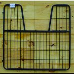 Dimensions: 1.25 l x 52 w x 50.5 h Fits inside a 55 opening, gate measures 52 wide Fully welded 1 square tubing, 16 gauge, machine weld 1/4 diameter welded rod Foal friendly screen at the bottom of the stall gate. The mesh is made with 1 gaps Hinges