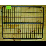 Dimensions: 1.25 l x 52 w x 42 h Fits inside a 55 opening, gate measures 52 wide Fully welded 1 square tubing, 16 gauge, machine weld 1/4 diameter welded rod Foal friendly screen at the bottom of the stall gate. The mesh is made with 1 gaps Hinges so
