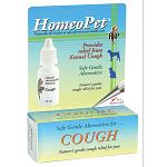 Help to relieve your dog or cat's cough with is all-natural remedy by HomeoPet. Formulated to help relieve cough caused by exposure to other animals. Easy to administer. Use for minor coughs.