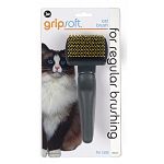 Cat grooming tool with Grip Soft technology - so grooming is a bit easier on your hands. Made specifically to handle tangles in your pet cat.