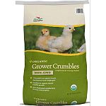 Usda certified organic grower crumble with 17% protein Provides for a complete organic feeding program from chick to layer