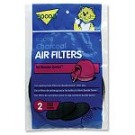 The Booda Dome Filter comes in a convenient 2 pack. Made of charcoal, this filter will continuously freshen the air in and around your cat's Booda Dome kittly litter box. Made especially to fit the Booda Dome.