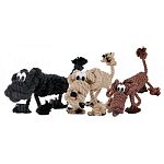 Charming personality & durable construction make the lovable roopers a family of toys both pets & their owners will enjoy. Sculptured rope toy is a piece of art that comes to life with its own unique personality and story.