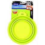 This .5 inch thick bowl expands up to a 3 cup capacity in a snap. Portable and collapsible. Ideal for travel, parks and walks. Made of durable, non-porous, silicon.